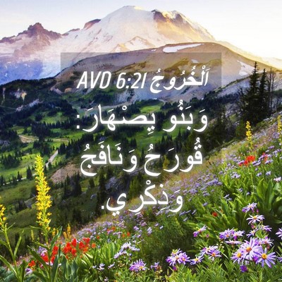 Picture 04 - اَلْخُرُوجُ 6:21 AVD - وَبَنُو يِصْهَارَ: قُورَحُ - Bible Verse Picture