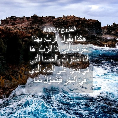 Picture 04 - اَلْخُرُوجُ 7:17 AVD - هَكَذَا يَقُولُ ٱلرَّبُّ: - Bible Verse Picture