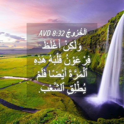 Picture 04 - اَلْخُرُوجُ 8:32 AVD - وَلَكِنْ أَغْلَظَ - Bible Verse Picture