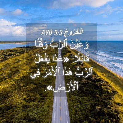 Picture 04 - اَلْخُرُوجُ 9:5 AVD - وَعَيَّنَ ٱلرَّبُّ - Bible Verse Picture