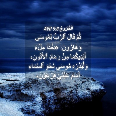 Picture 04 - اَلْخُرُوجُ 9:8 AVD - ثُمَّ قَالَ ٱلرَّبُّ - Bible Verse Picture