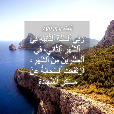 Picture 04 - اَلْعَدَد 10:11 AVD - وَفِي ٱلسَّنَةِ - Bible Verse Picture