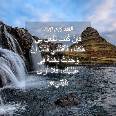 Picture 04 - اَلْعَدَد 11:15 AVD - فَإِنْ كُنْتَ تَفْعَلُ بِي - Bible Verse Picture