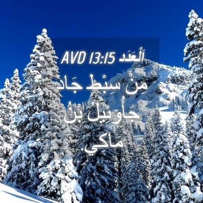 Picture 04 - اَلْعَدَد 13:15 AVD - مِنْ سِبْطِ جَادَ - Bible Verse Picture