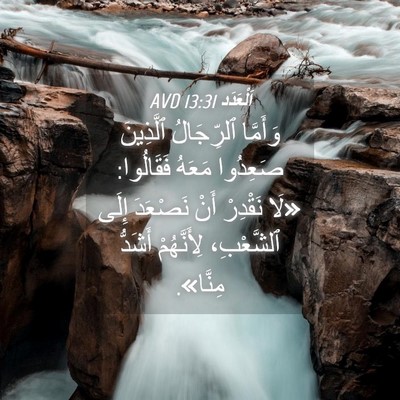 Picture 04 - اَلْعَدَد 13:31 AVD - وَأَمَّا ٱلرِّجَالُ - Bible Verse Picture