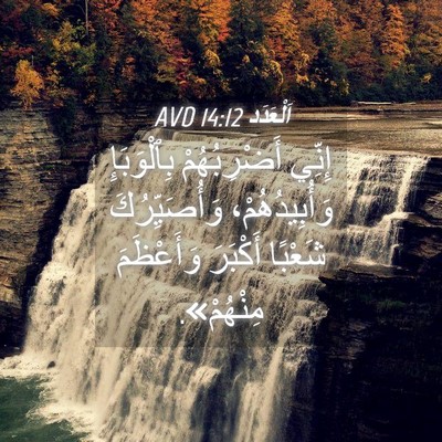 Picture 04 - اَلْعَدَد 14:12 AVD - إِنِّي أَضْرِبُهُمْ - Bible Verse Picture