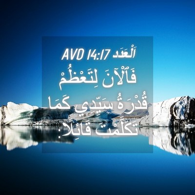 Picture 04 - اَلْعَدَد 14:17 AVD - فَٱلْآنَ لِتَعْظُمْ - Bible Verse Picture