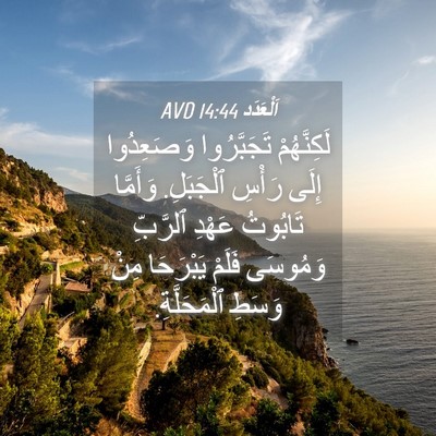 Picture 04 - اَلْعَدَد 14:44 AVD - لَكِنَّهُمْ تَجَبَّرُوا - Bible Verse Picture