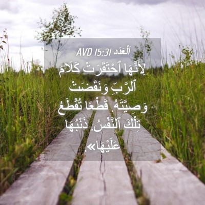 Picture 04 - اَلْعَدَد 15:31 AVD - لِأَنَّهَا ٱحْتَقَرَتْ - Bible Verse Picture
