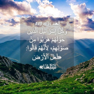 Picture 04 - اَلْعَدَد 16:34 AVD - وَكُلُّ إِسْرَائِيلَ - Bible Verse Picture