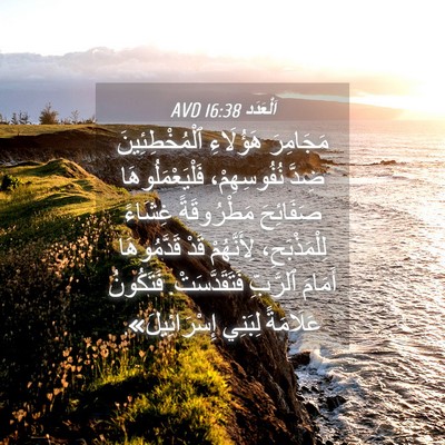 Picture 04 - اَلْعَدَد 16:38 AVD - مَجَامِرَ هَؤُلَاءِ - Bible Verse Picture