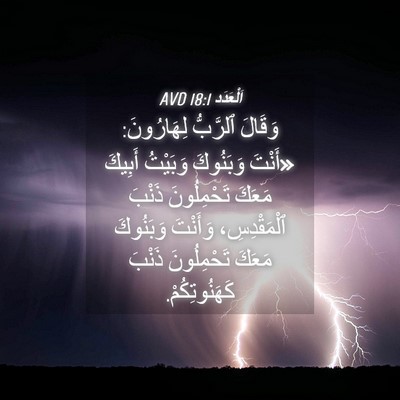 Picture 04 - اَلْعَدَد 18:1 AVD - وَقَالَ ٱلرَّبُّ - Bible Verse Picture