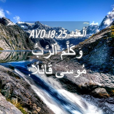 Picture 04 - اَلْعَدَد 18:25 AVD - وَكَلَّمَ ٱلرَّبُّ مُوسَى - Bible Verse Picture