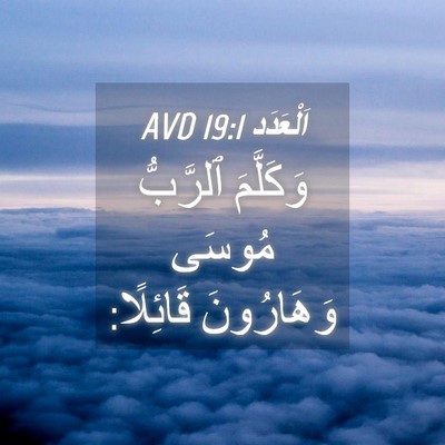 Picture 04 - اَلْعَدَد 19:1 AVD - وَكَلَّمَ ٱلرَّبُّ مُوسَى - Bible Verse Picture