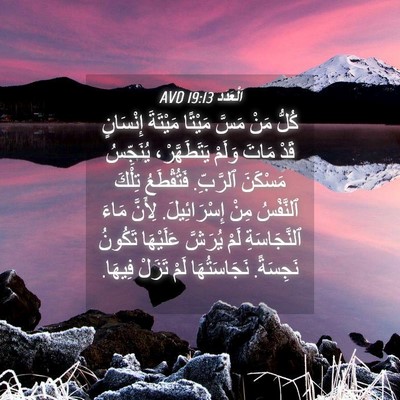 Picture 04 - اَلْعَدَد 19:13 AVD - كُلُّ مَنْ مَسَّ مَيْتًا - Bible Verse Picture