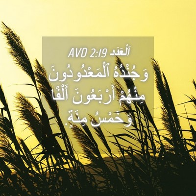 Picture 04 - اَلْعَدَد 2:19 AVD - وَجُنْدُهُ - Bible Verse Picture