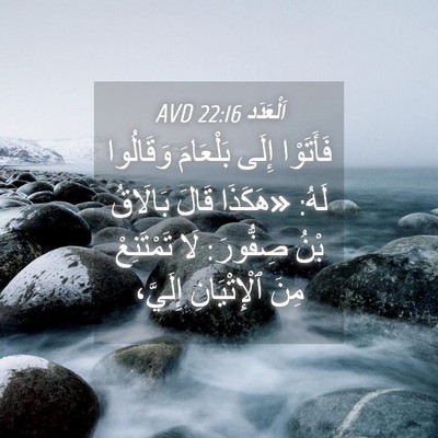 Picture 04 - اَلْعَدَد 22:16 AVD - فَأَتَوْا إِلَى بَلْعَامَ - Bible Verse Picture
