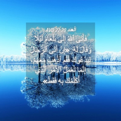 Picture 04 - اَلْعَدَد 22:20 AVD - فَأَتَى ٱللهُ إِلَى - Bible Verse Picture