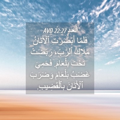 Picture 04 - اَلْعَدَد 22:27 AVD - فَلَمَّا أَبْصَرَتِ - Bible Verse Picture