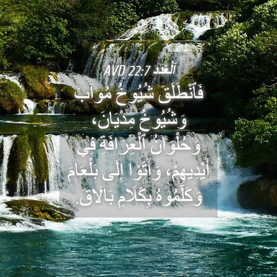 Picture 04 - اَلْعَدَد 22:7 AVD - فَٱنْطَلَقَ شُيُوخُ - Bible Verse Picture