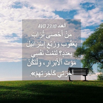 Picture 04 - اَلْعَدَد 23:10 AVD - مَنْ أَحْصَى تُرَابَ - Bible Verse Picture