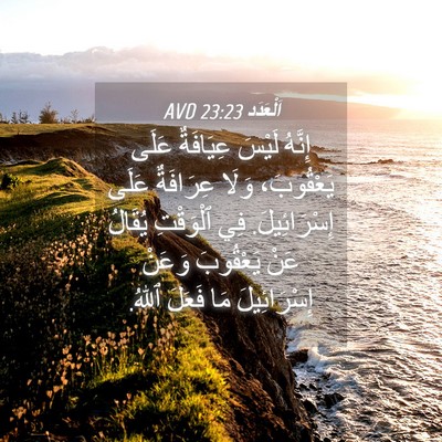 Picture 04 - اَلْعَدَد 23:23 AVD - إِنَّهُ لَيْسَ عِيَافَةٌ - Bible Verse Picture