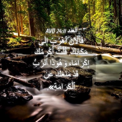Picture 04 - اَلْعَدَد 24:11 AVD - فَٱلْآنَ ٱهْرُبْ إِلَى - Bible Verse Picture