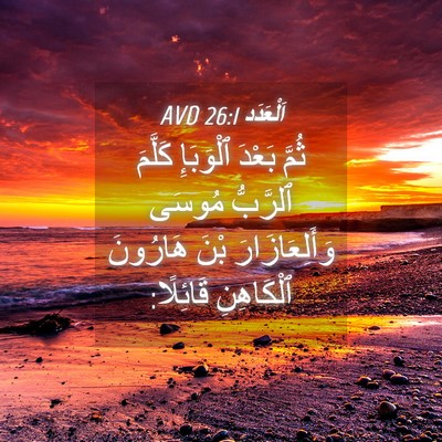 Picture 04 - اَلْعَدَد 26:1 AVD - ثُمَّ بَعْدَ ٱلْوَبَإِ - Bible Verse Picture
