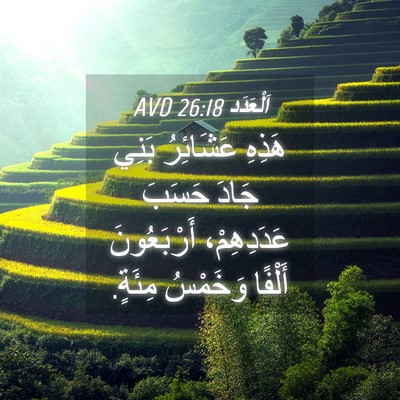 Picture 04 - اَلْعَدَد 26:18 AVD - هَذِهِ عَشَائِرُ بَنِي - Bible Verse Picture
