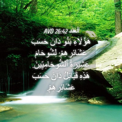Picture 04 - اَلْعَدَد 26:42 AVD - هَؤُلَاءِ بَنُو دَانَ - Bible Verse Picture