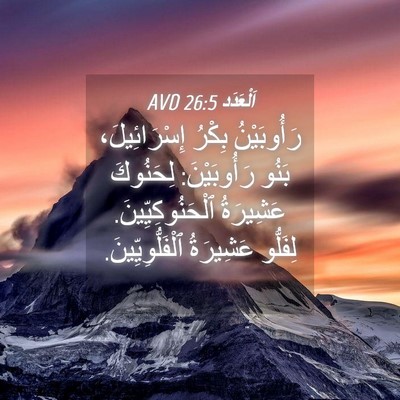 Picture 04 - اَلْعَدَد 26:5 AVD - رَأُوبَيْنُ بِكْرُ - Bible Verse Picture