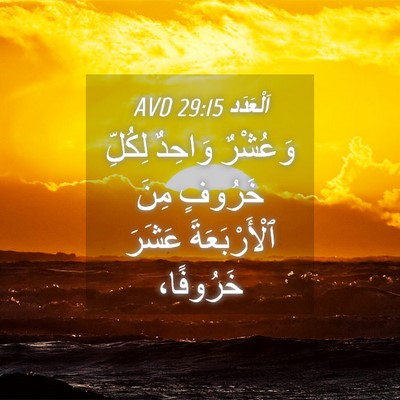 Picture 04 - اَلْعَدَد 29:15 AVD - وَعُشْرٌ وَاحِدٌ لِكُلِّ - Bible Verse Picture