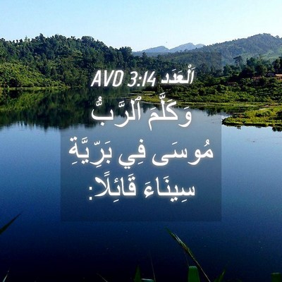 Picture 04 - اَلْعَدَد 3:14 AVD - وَكَلَّمَ ٱلرَّبُّ مُوسَى - Bible Verse Picture