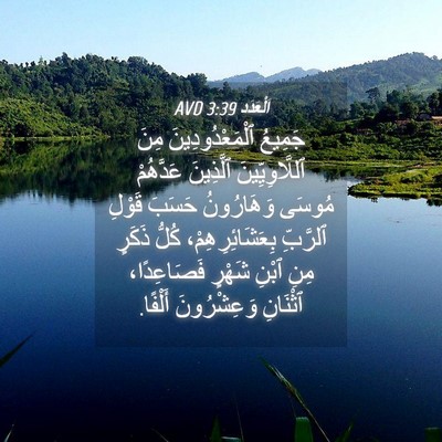 Picture 04 - اَلْعَدَد 3:39 AVD - جَمِيعُ ٱلْمَعْدُودِينَ - Bible Verse Picture