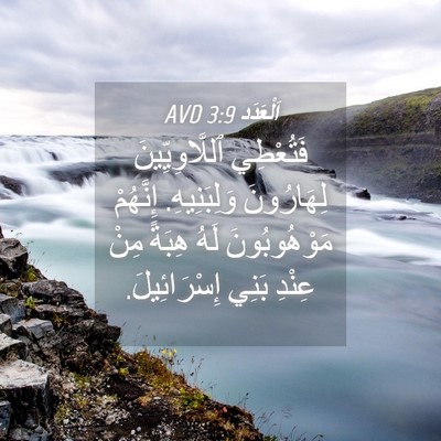 Picture 04 - اَلْعَدَد 3:9 AVD - فَتُعْطِي ٱللَّاوِيِّينَ - Bible Verse Picture