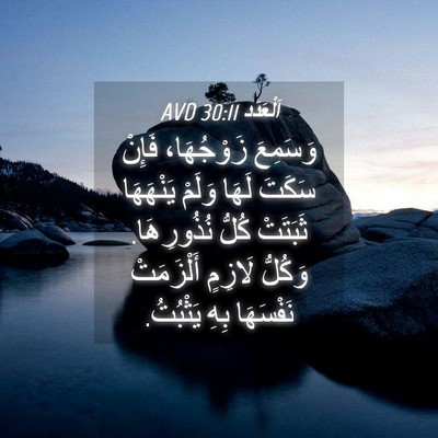 Picture 04 - اَلْعَدَد 30:11 AVD - وَسَمِعَ زَوْجُهَا، - Bible Verse Picture