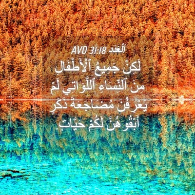 Picture 04 - اَلْعَدَد 31:18 AVD - لَكِنْ جَمِيعُ - Bible Verse Picture