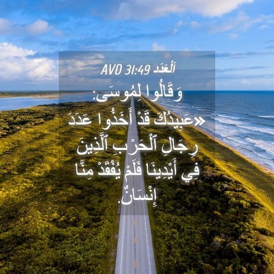 Picture 04 - اَلْعَدَد 31:49 AVD - وَقَالُوا لِمُوسَى: - Bible Verse Picture