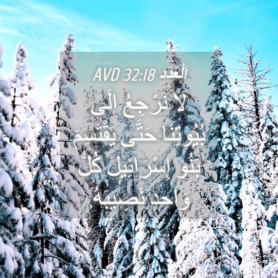 Picture 04 - اَلْعَدَد 32:18 AVD - لَا نَرْجِعُ إِلَى - Bible Verse Picture