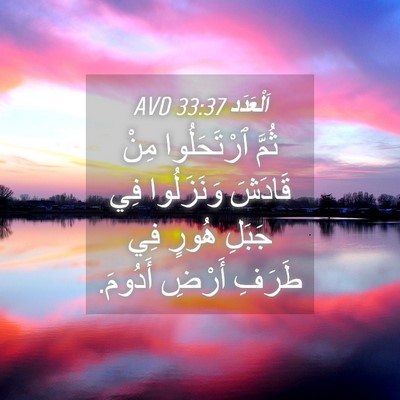 Picture 04 - اَلْعَدَد 33:37 AVD - ثُمَّ ٱرْتَحَلُوا مِنْ - Bible Verse Picture