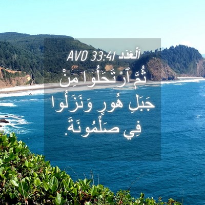 Picture 04 - اَلْعَدَد 33:41 AVD - ثُمَّ ٱرْتَحَلُوا مِنْ - Bible Verse Picture