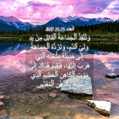 Picture 04 - اَلْعَدَد 35:25 AVD - وَتُنْقِذُ ٱلْجَمَاعَةُ - Bible Verse Picture