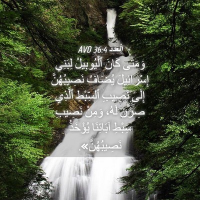 Picture 04 - اَلْعَدَد 36:4 AVD - وَمَتَى كَانَ ٱلْيُوبِيلُ - Bible Verse Picture