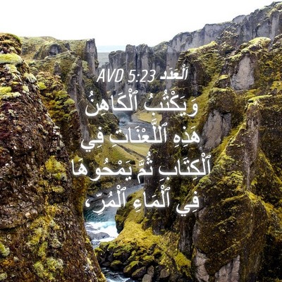 Picture 04 - اَلْعَدَد 5:23 AVD - وَيَكْتُبُ ٱلْكَاهِنُ - Bible Verse Picture