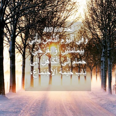 Picture 04 - اَلْعَدَد 6:10 AVD - وَفِي ٱلْيَوْمِ - Bible Verse Picture