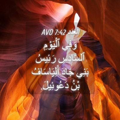 Picture 04 - اَلْعَدَد 7:42 AVD - وَفِي ٱلْيَوْمِ - Bible Verse Picture