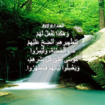 Picture 04 - اَلْعَدَد 8:7 AVD - وَهَكَذَا تَفْعَلُ لَهُمْ - Bible Verse Picture