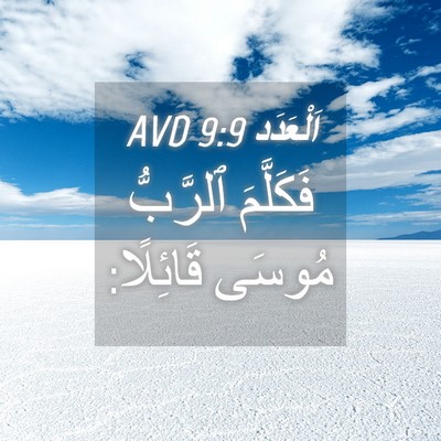 Picture 04 - اَلْعَدَد 9:9 AVD - فَكَلَّمَ ٱلرَّبُّ مُوسَى - Bible Verse Picture