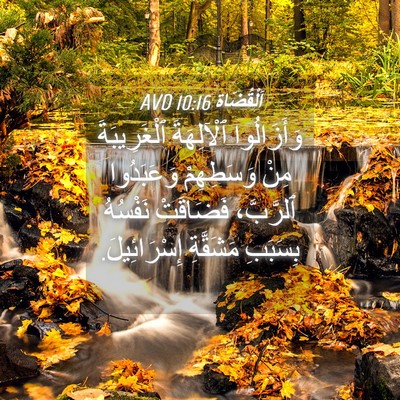 Picture 04 - اَلْقُضَاة 10:16 AVD - وَأَزَالُوا ٱلْآلِهَةَ - Bible Verse Picture