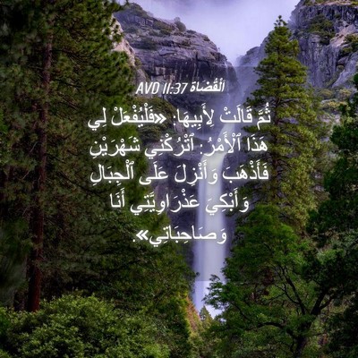 Picture 04 - اَلْقُضَاة 11:37 AVD - ثُمَّ قَالَتْ لِأَبِيهَا: - Bible Verse Picture